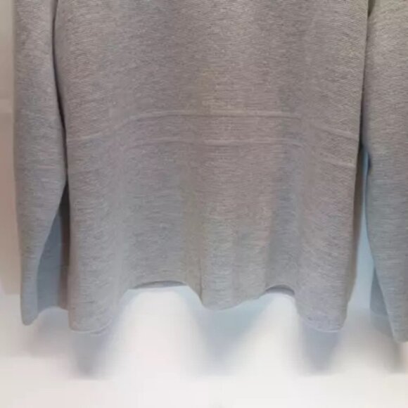 Talbots Womens Size 3X Pure Merino Wool Sweater Gray Long Sleeve Cardigan EUC - Picture 6 of 9